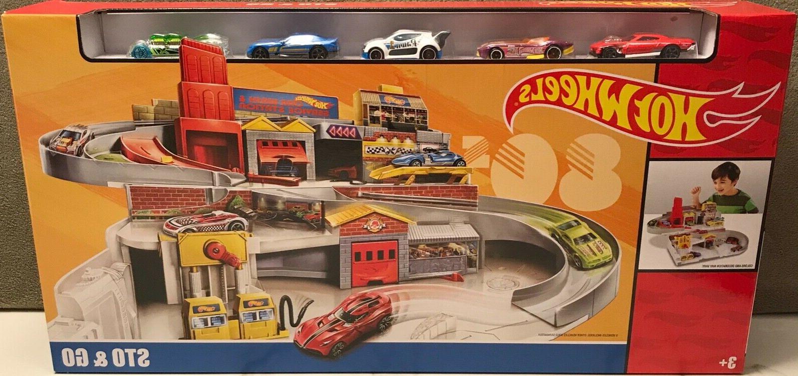hot wheels sto and go playset