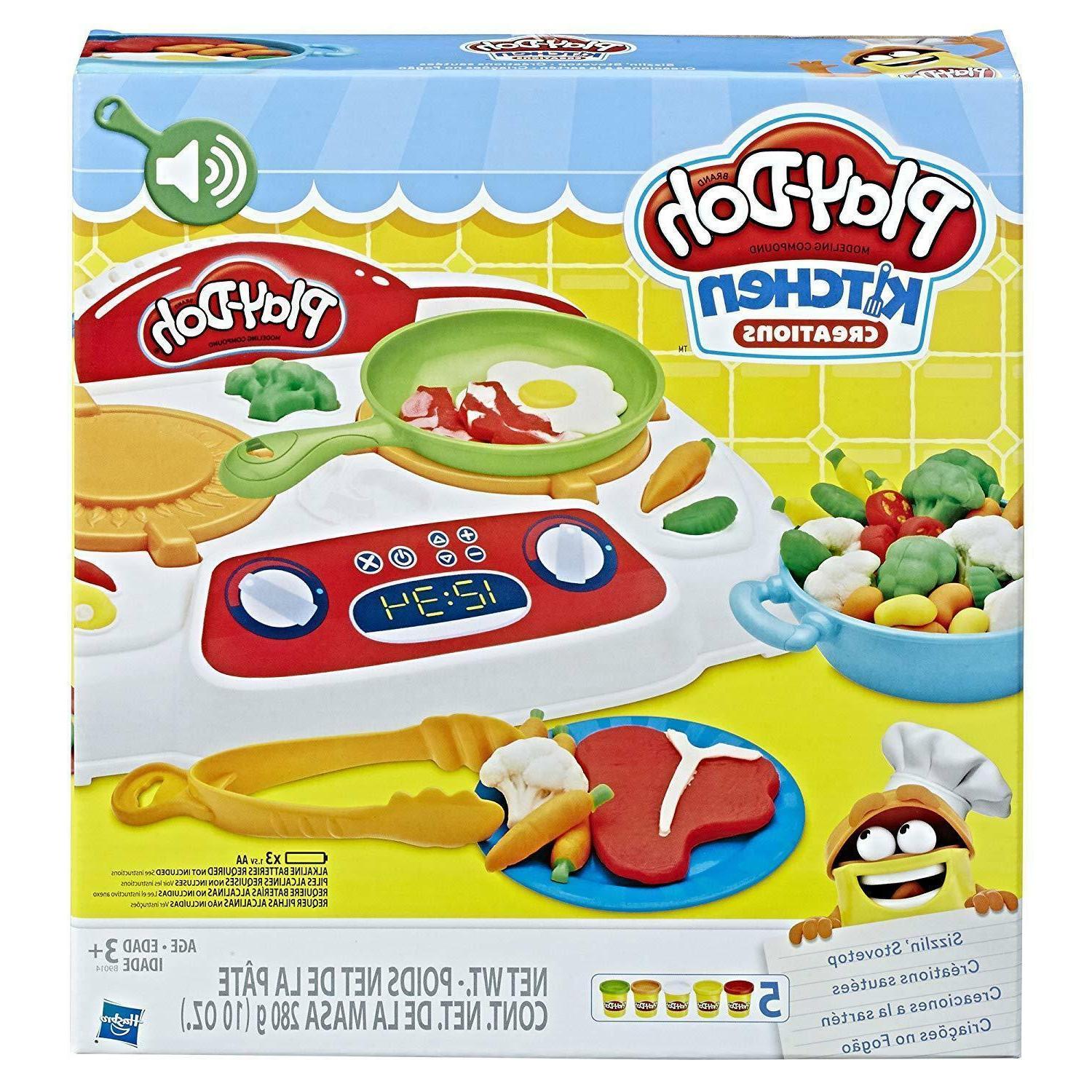play doh kitchen creations sizzlin stovetop