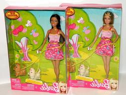 S - Blonde Barbie And Rare African American Barbie
