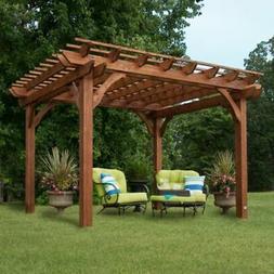 Backyard Discovery 12' x 10' Cedar Pergola Brown