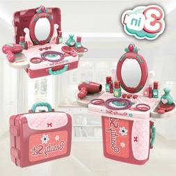 Pretend Make Up Kids Toy Vanity Playset Girls Gift Presents