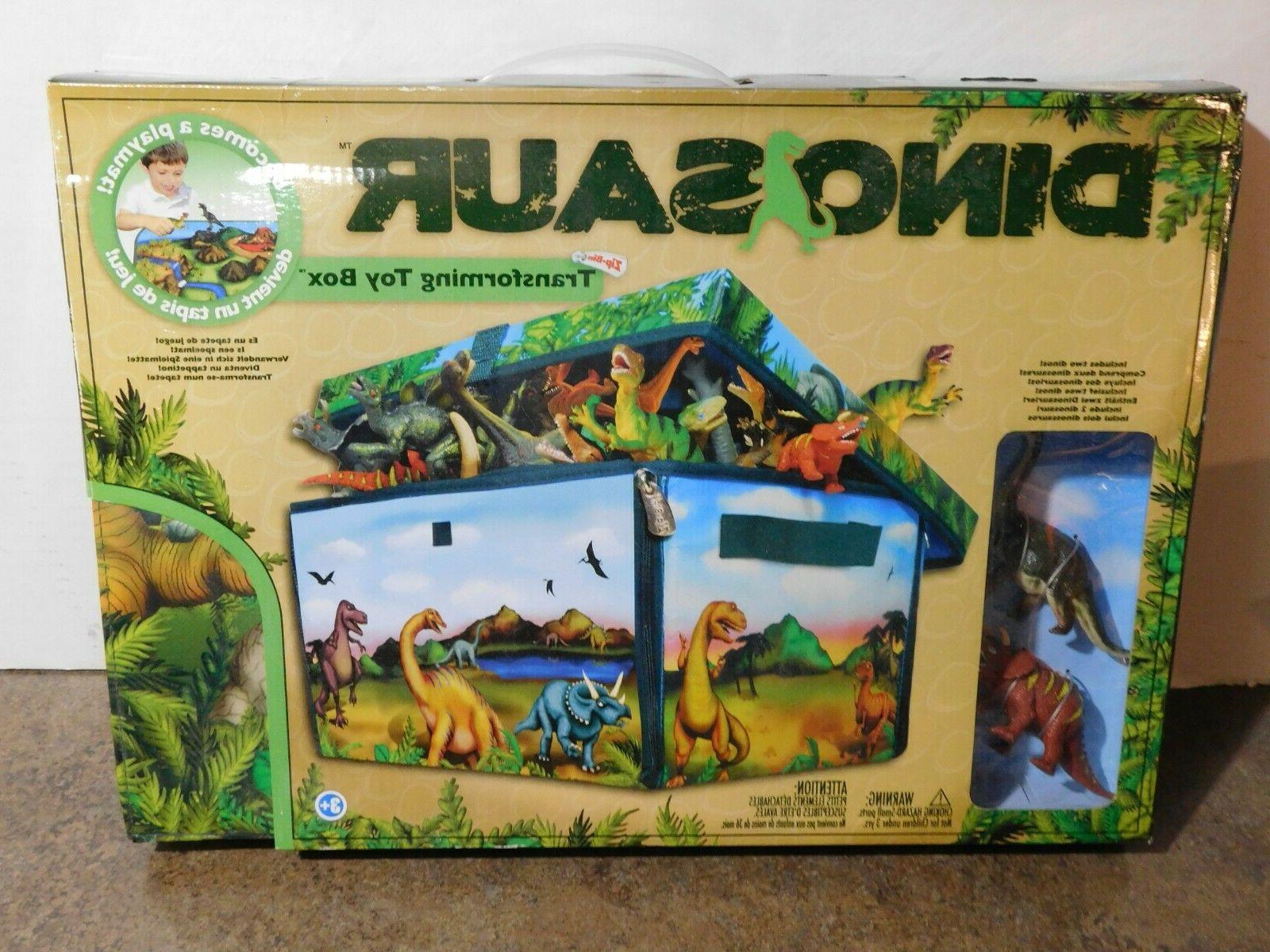 Dinosaur Toy Box Play Set Convertible Imaginative Play