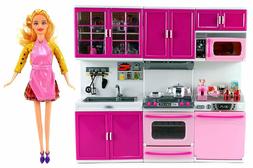 Pretend Mini Kitchen Stove Playset For Kids Girls